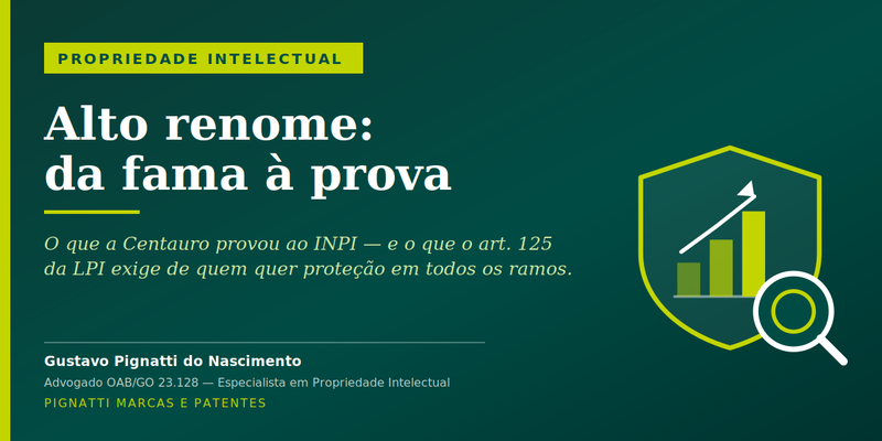 Alto renome: o que a Centauro provou ao INPI — e o que a sua marca precisa provar
