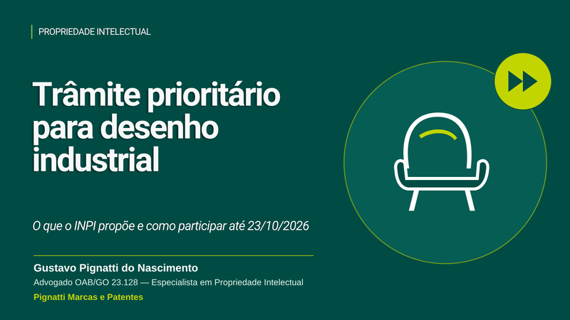 Desenho industrial com trâmite prioritário: o que o INPI propõe em 2026