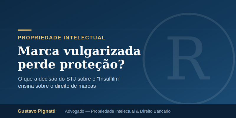 Marca vulgarizada perde proteção? O que a decisão do STJ sobre o 
